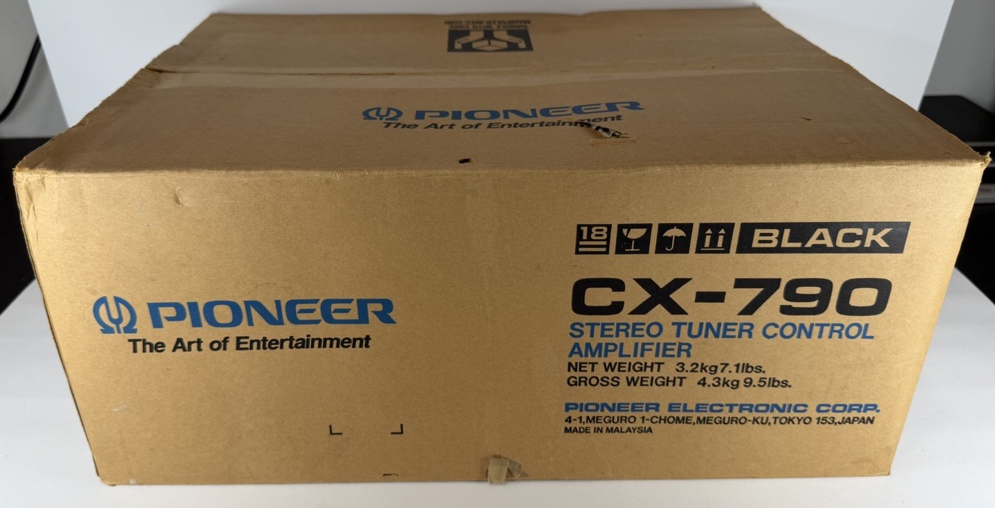 PIONEER VINTAGE CX-790 STEREO TUNER CONTROL AMPLIFIER BLACK *BRAND NEW*