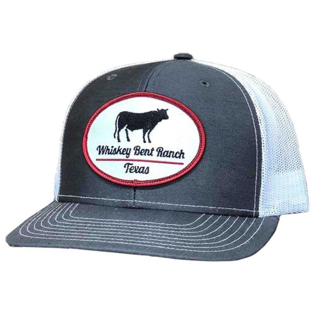 WHISKEY BENT HAT CO. Whiskey Ranch One Size, Gray/White Cattle Patch