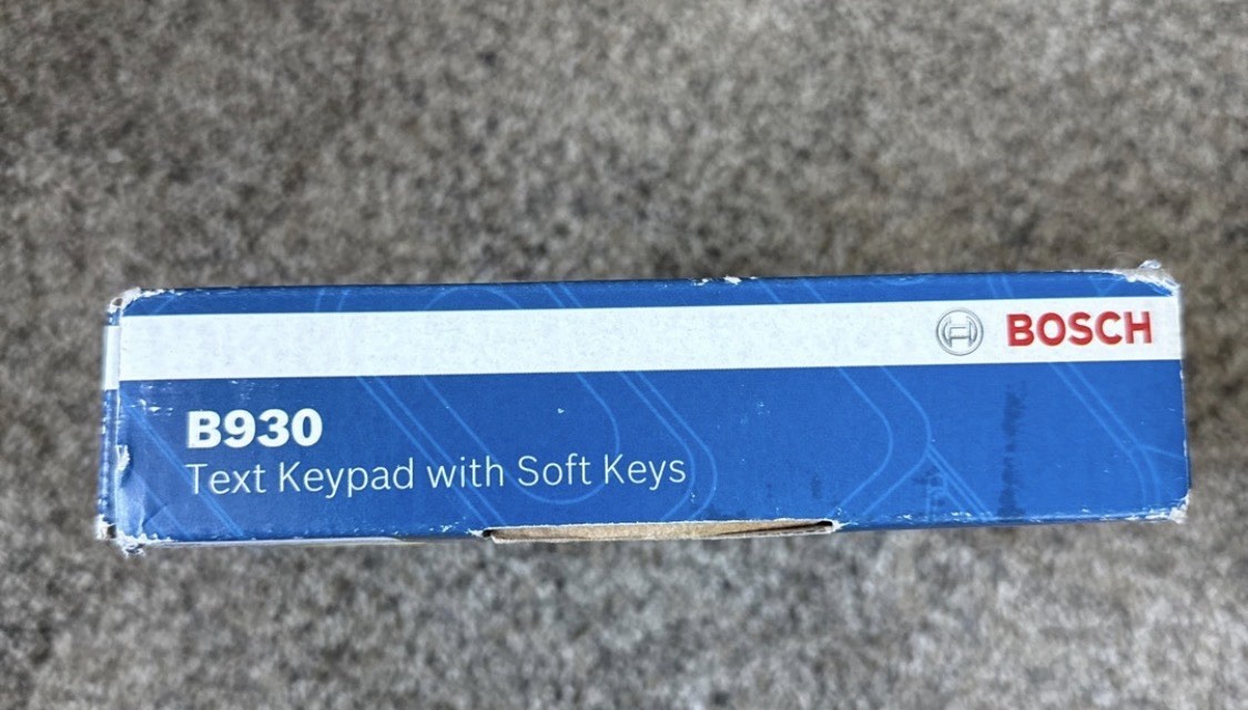 Bosch B930 Text Keypad with Soft Keys "SEALED"