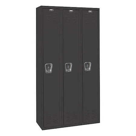 Hallowell U3282-1Me Wardrobe Locker, 36 In W, 18 In D, 72 In H, (1) Tier, (3)