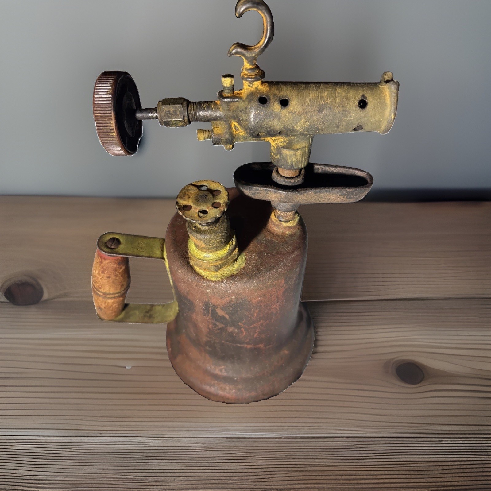 Antique Gasoline Blowtorch, Model 200 - Rustic Industrial Decor