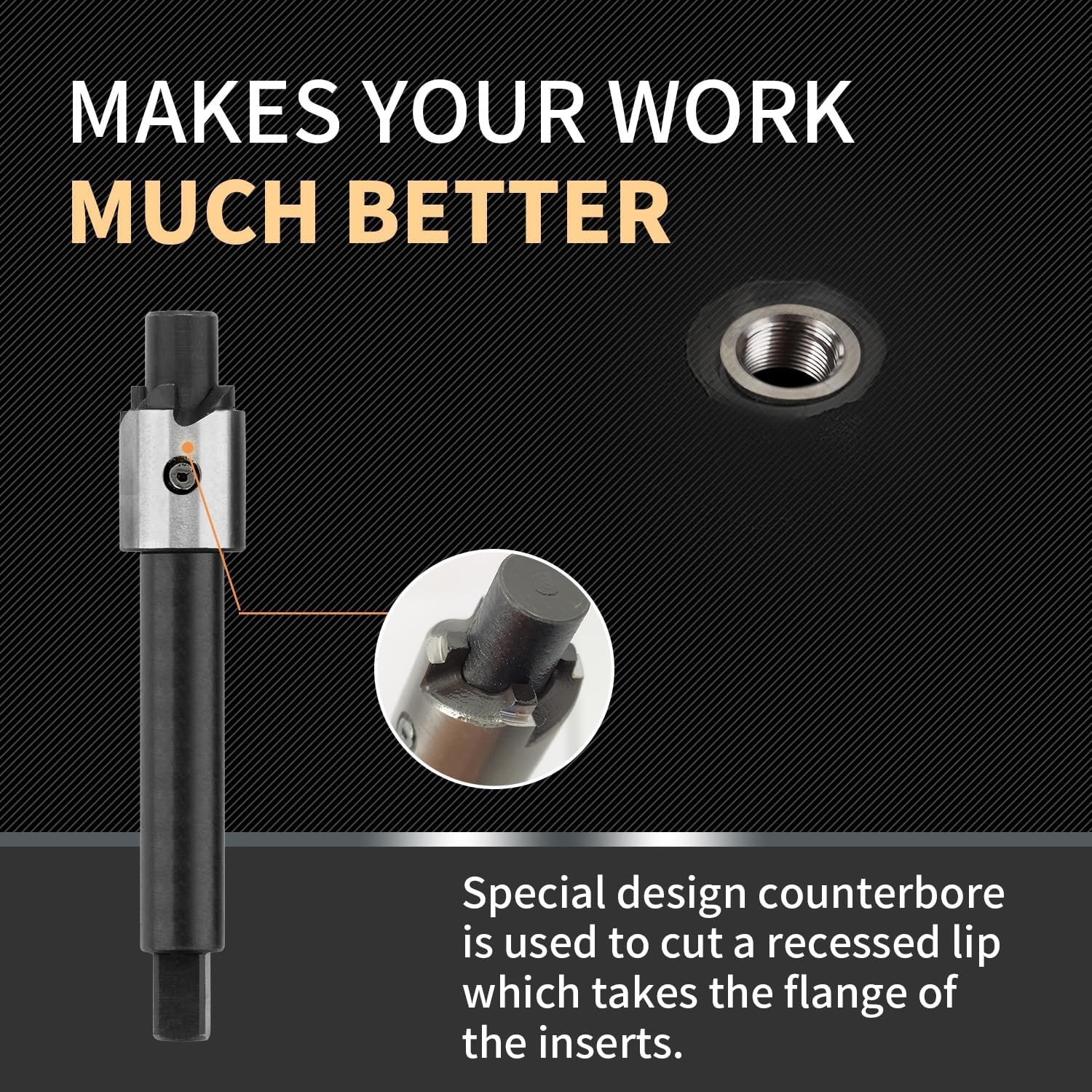M6X1.0 Thread Repair Kit with 9.4mm Insert HSS Drill, Tap, Installation Driver..