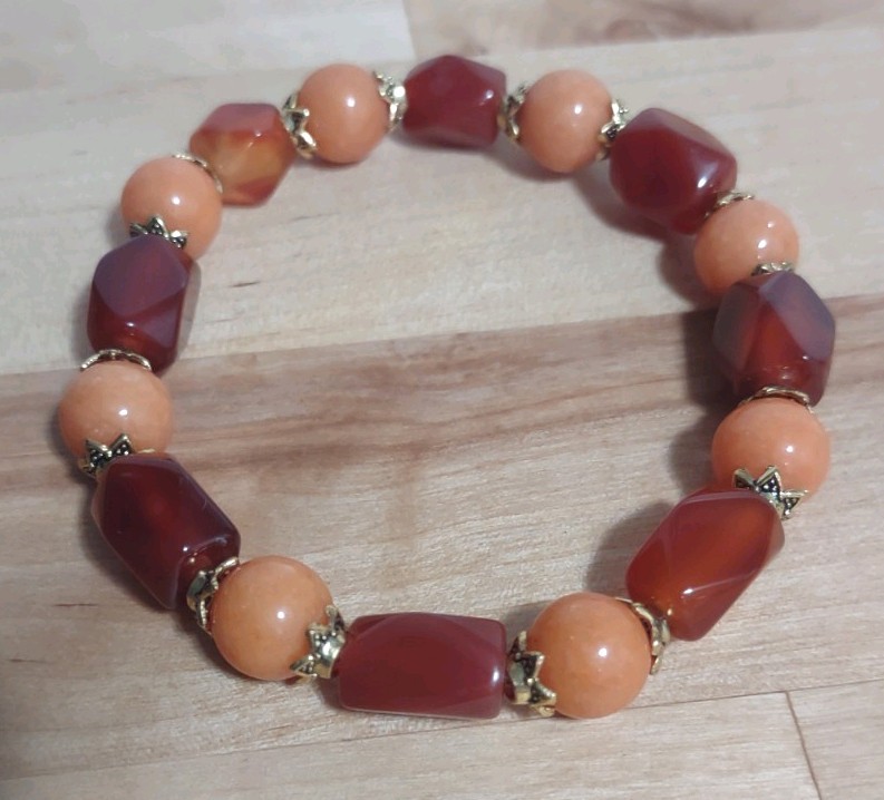 Bohemian Citrus Stone Stretch Bracelet