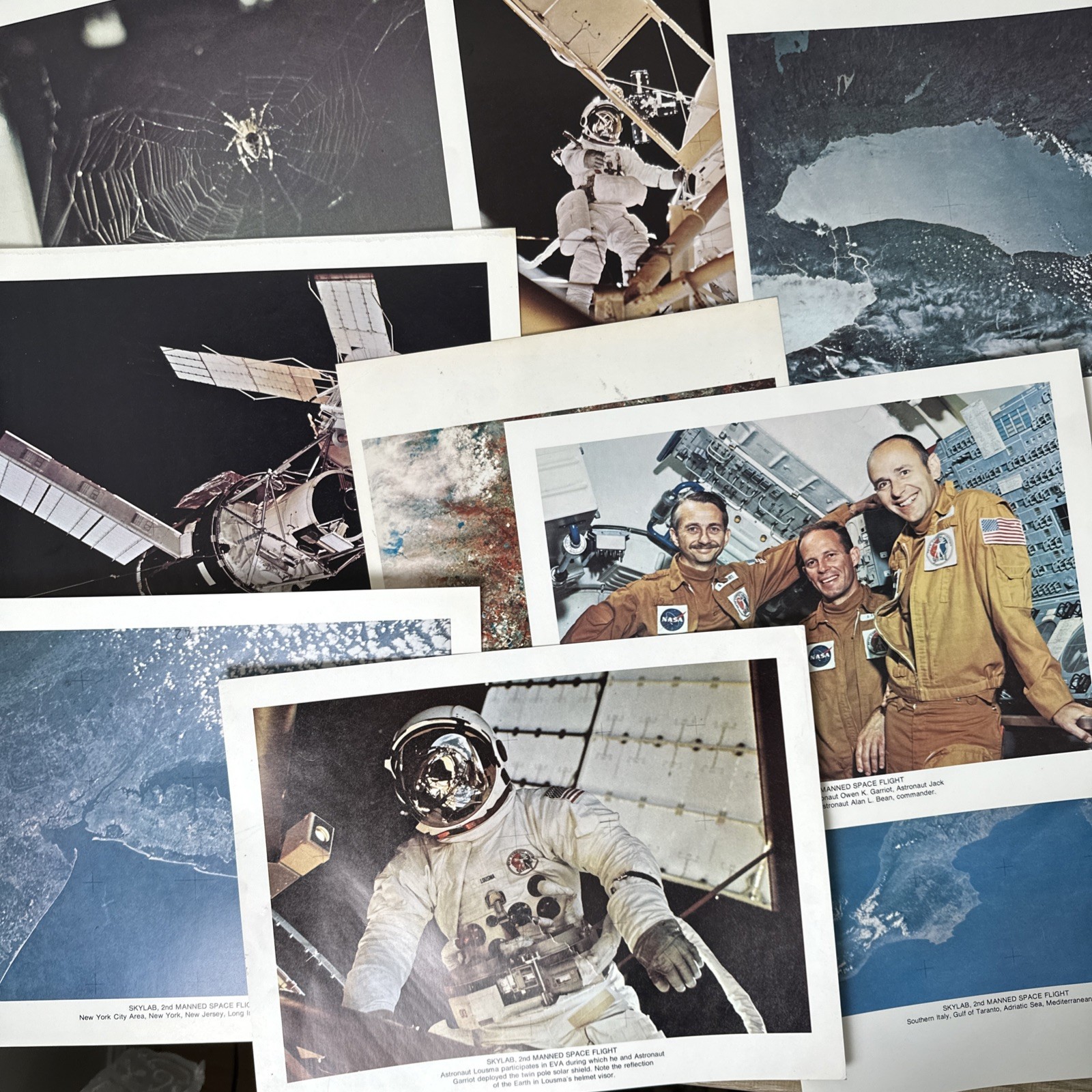 Vintage NASA 1974 Official Photos Aboard Skylab Space Station EVA Arabella LOT 9