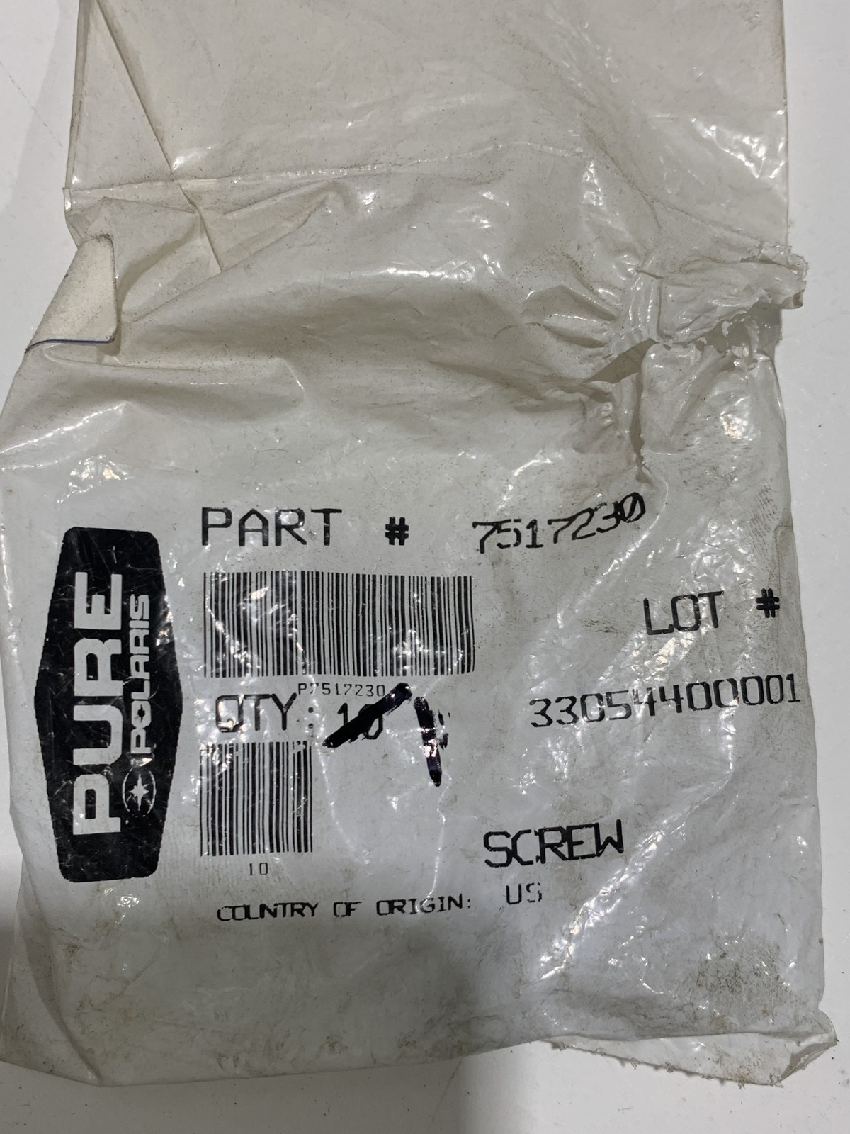 SCREW QTY 1 - -- POLARIS N O S