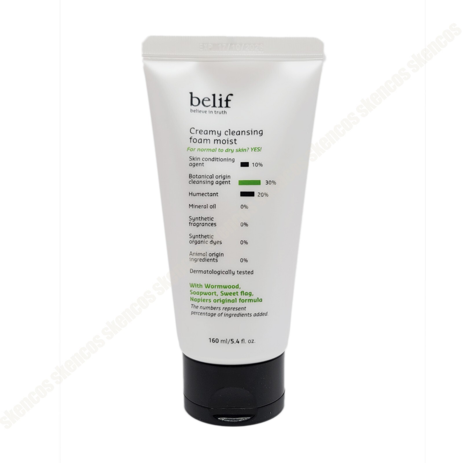 Belif Creamy Cleansing Foam Moist 160ml /5.41 fl.oz/Botanical/Dry skin