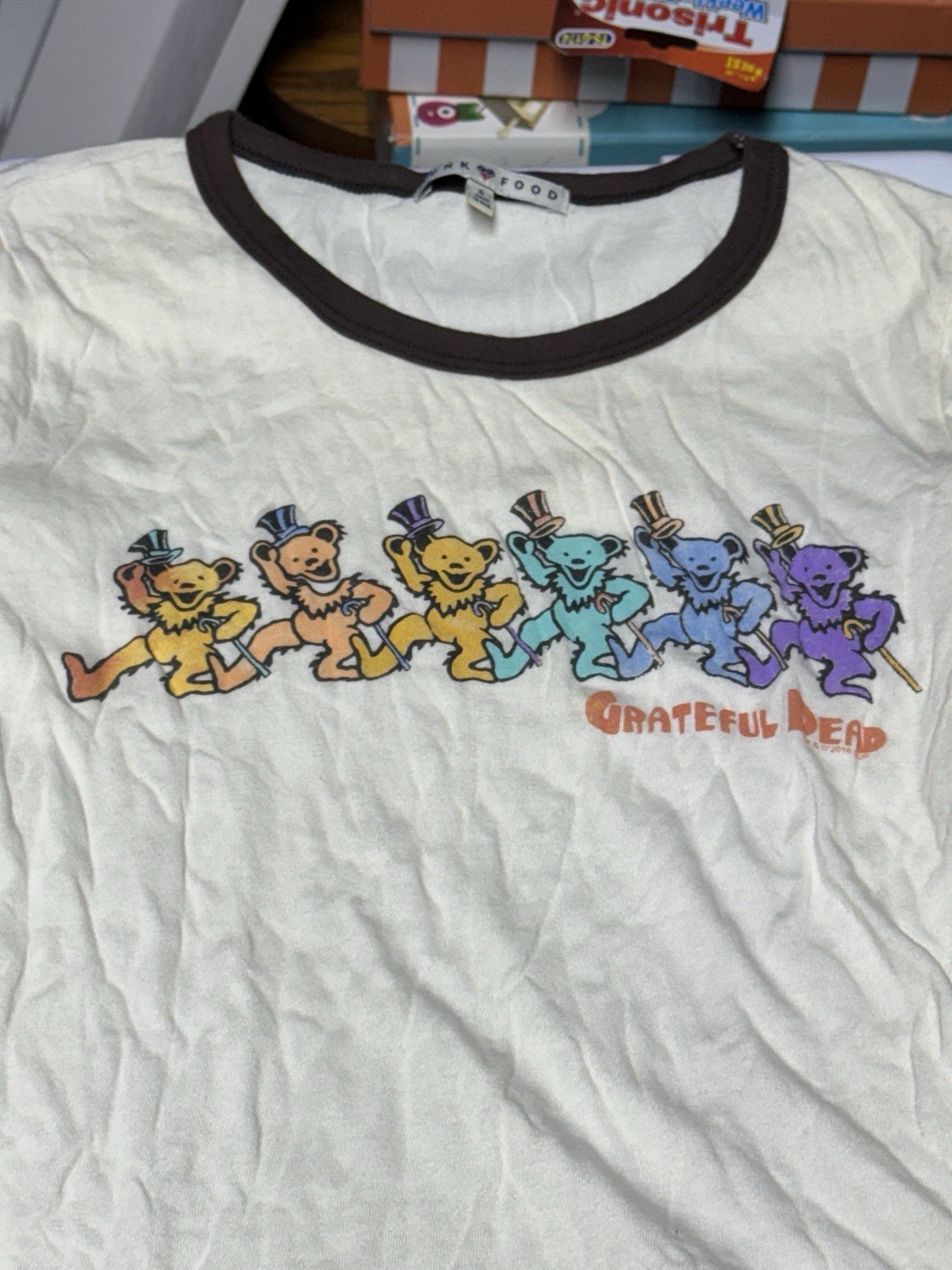 Grateful Dead Teen Shirts Junk Food Bears  XS, S, & M dancing lot of 3 Bob weir