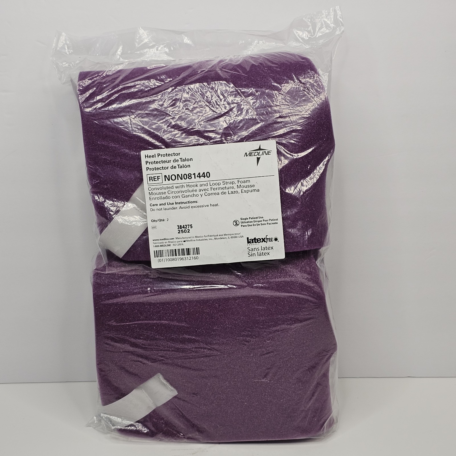 Medline Convoluted Foam Heel Protectors