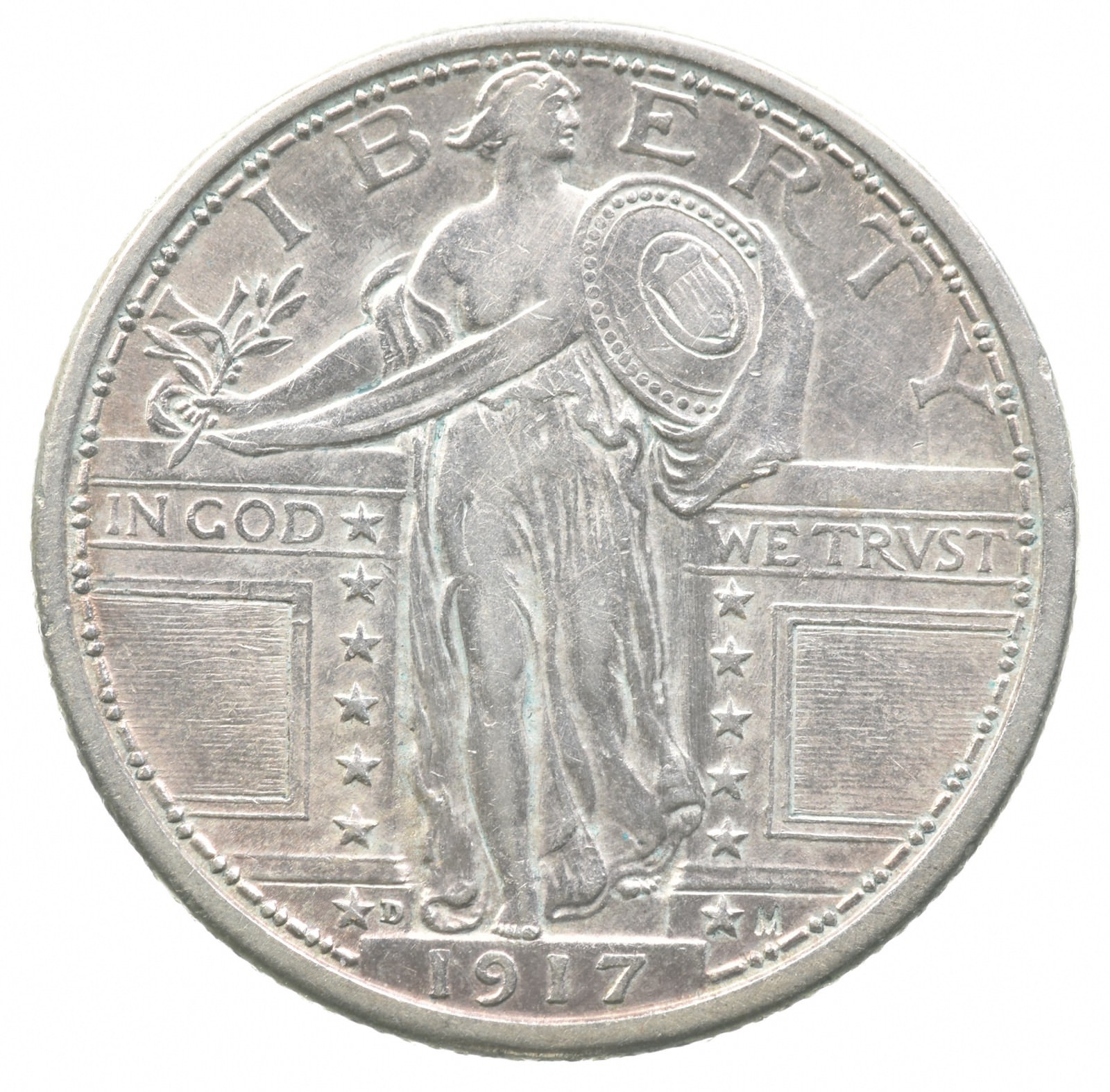 1917-D Standing Liberty Quarter T1 *8199