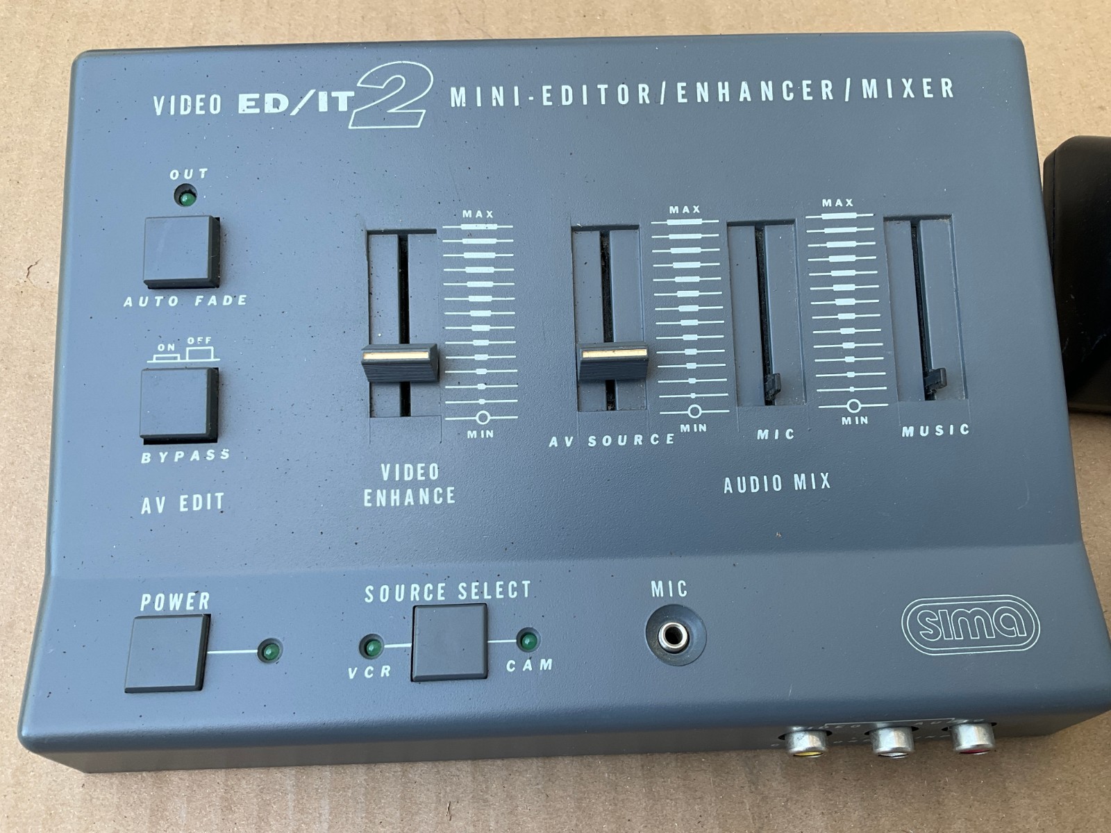 Vintage Pro Ed/it 2 Video Processing Center Powers Up Untested