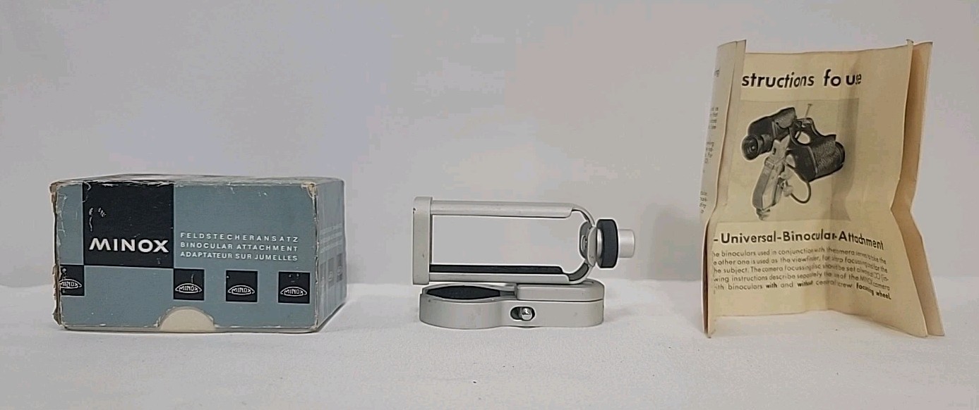 Vintage Minox Binocular Attachment, Universal, Box Damage