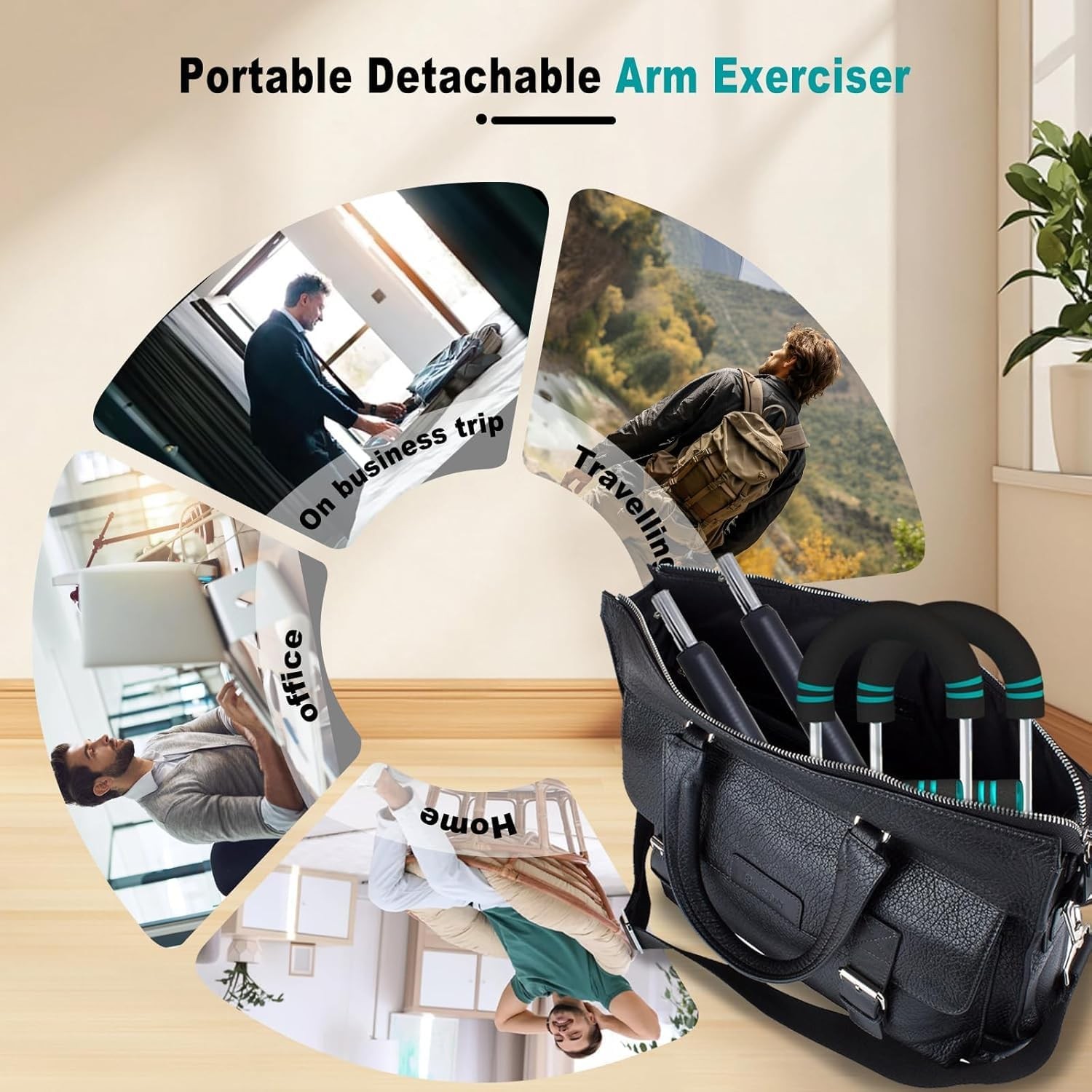 Adjustable Arm Exerciser Bar for Triceps, Forearms, and Chest 120150lbs