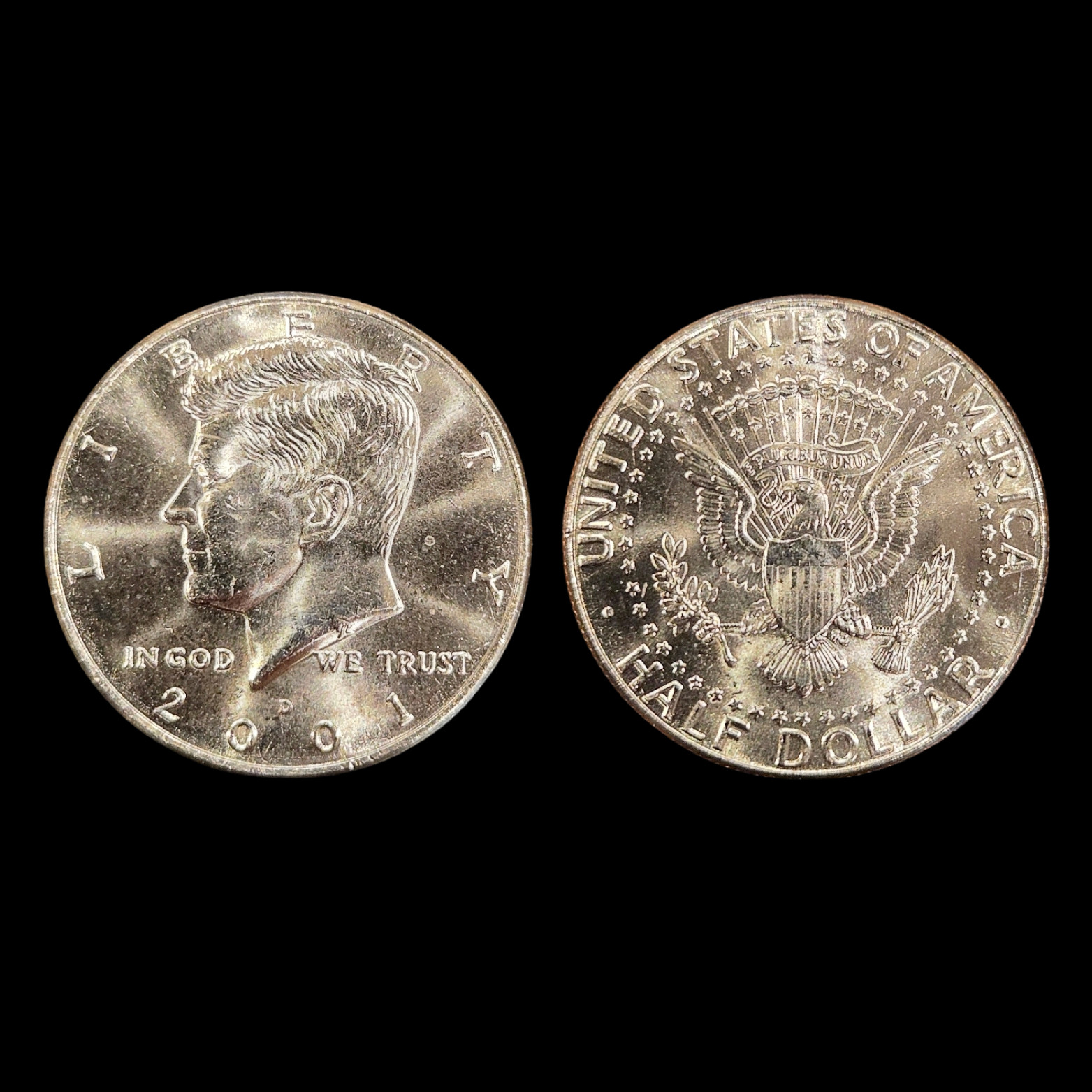 2001 D Kennedy Half Dollar - UNC BU - Brilliant to Gem Uncirculated
