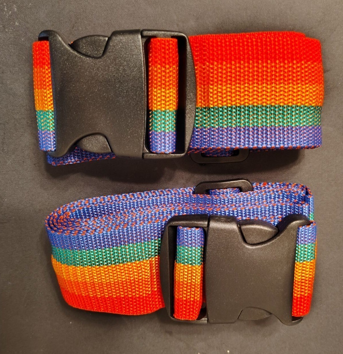 Teeoff Adjustable Luggage Strap 2 Pack, NWOT, 20"-28" Rainbow Pride
