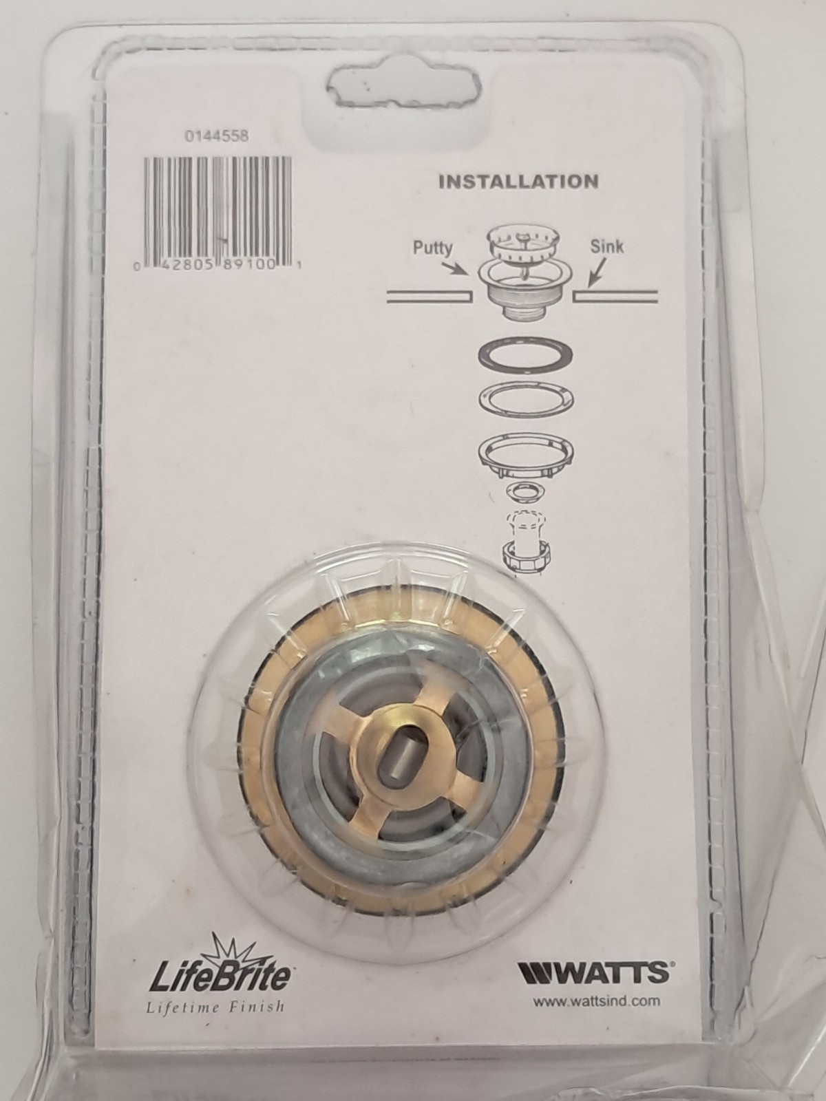 Watts #C645PV Bellissimo Kitchen Sink Strainer/Polished Brass Open Box