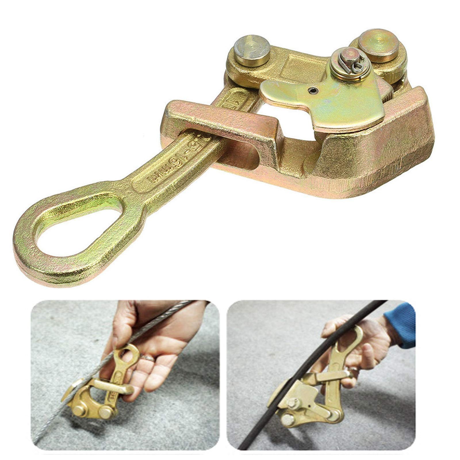 Wogoboo Cable Grip Wire Gripper Steel Puller Tool for 2T, copper