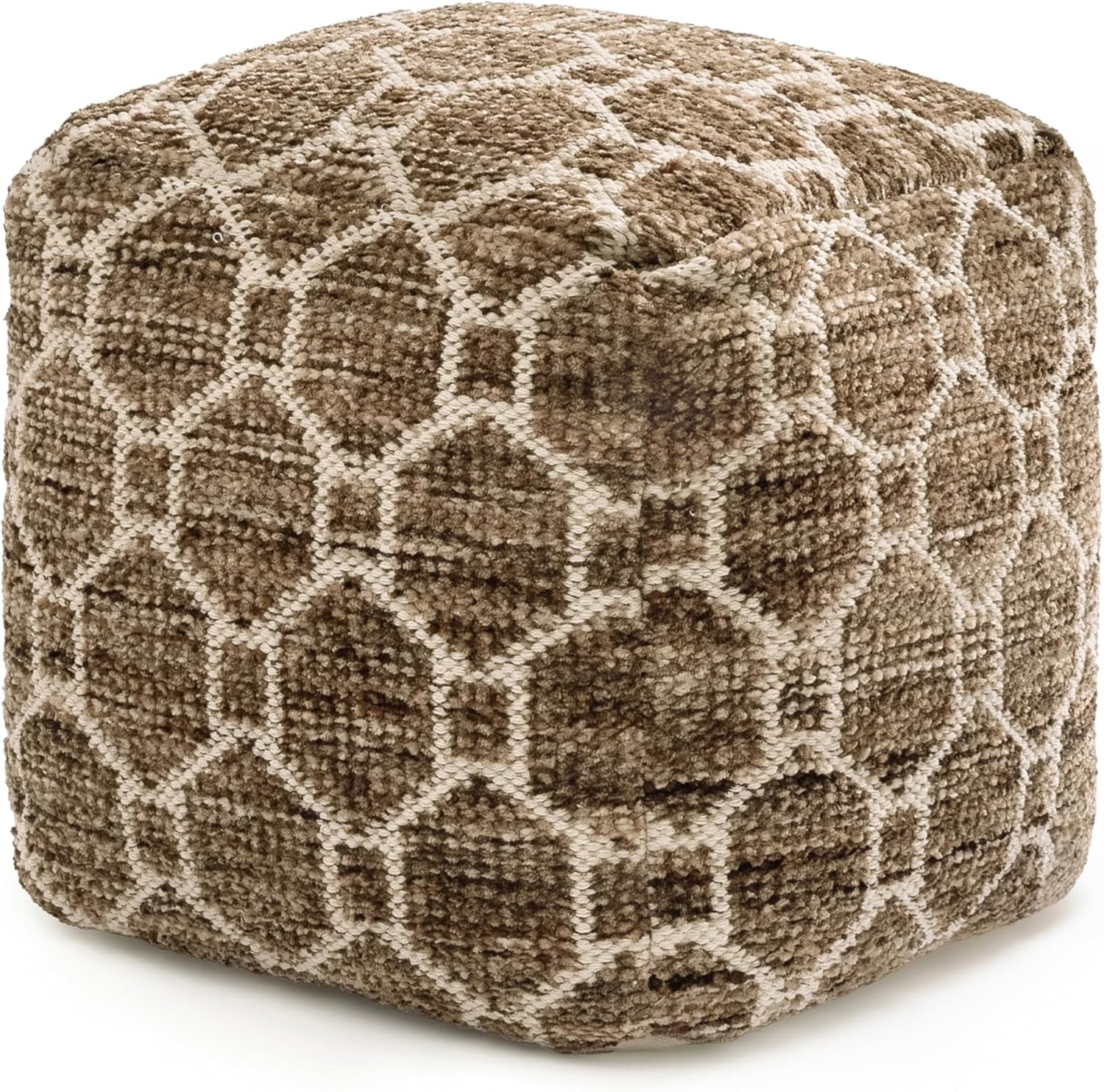 100% Handmade & Handcrafted Comfortable Home Pouf Ottoman Footrest Organizer