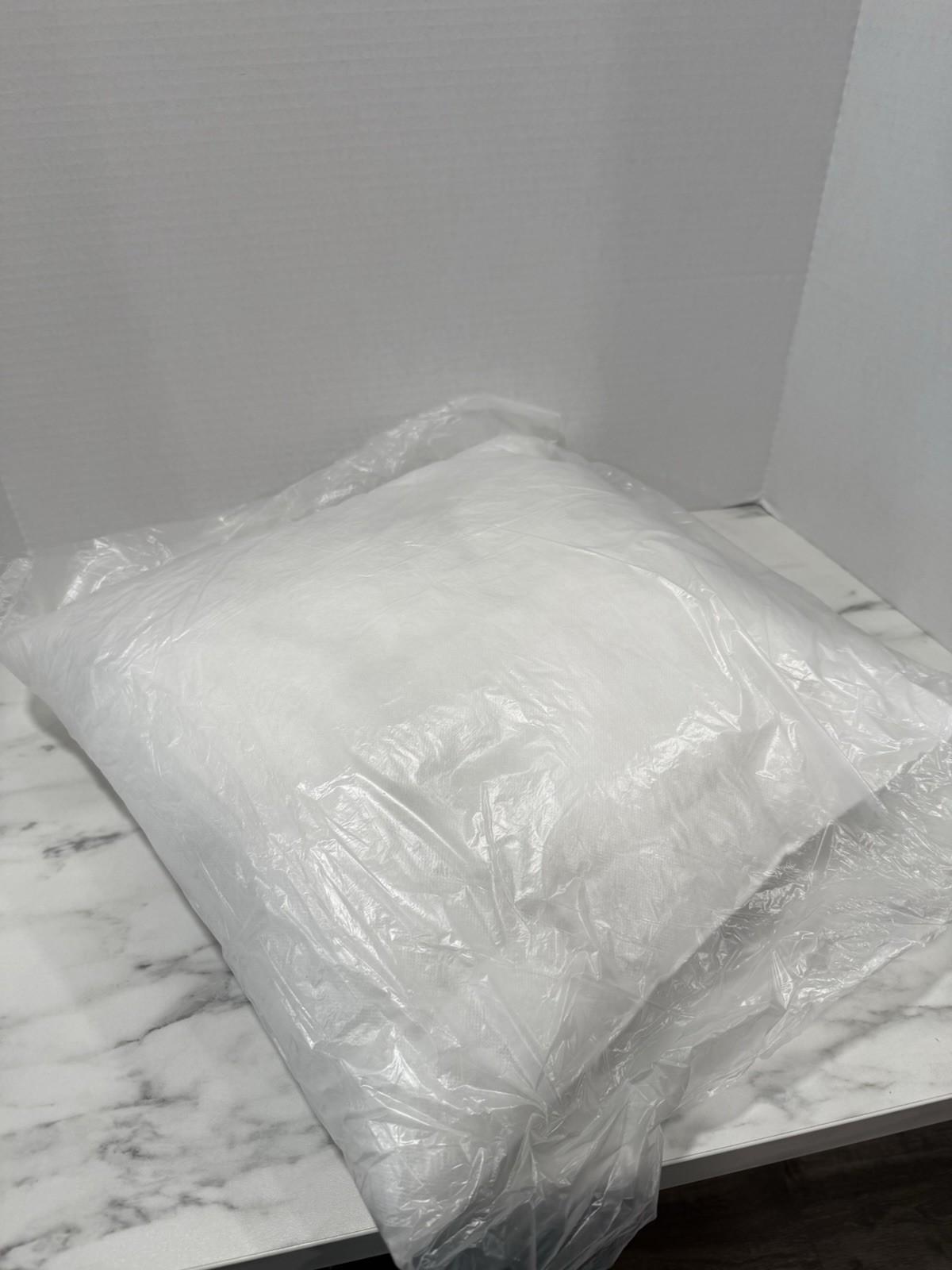 White Plush Throw Pillow Inserts 16 x 16 Inch Individually wrapped/sealed