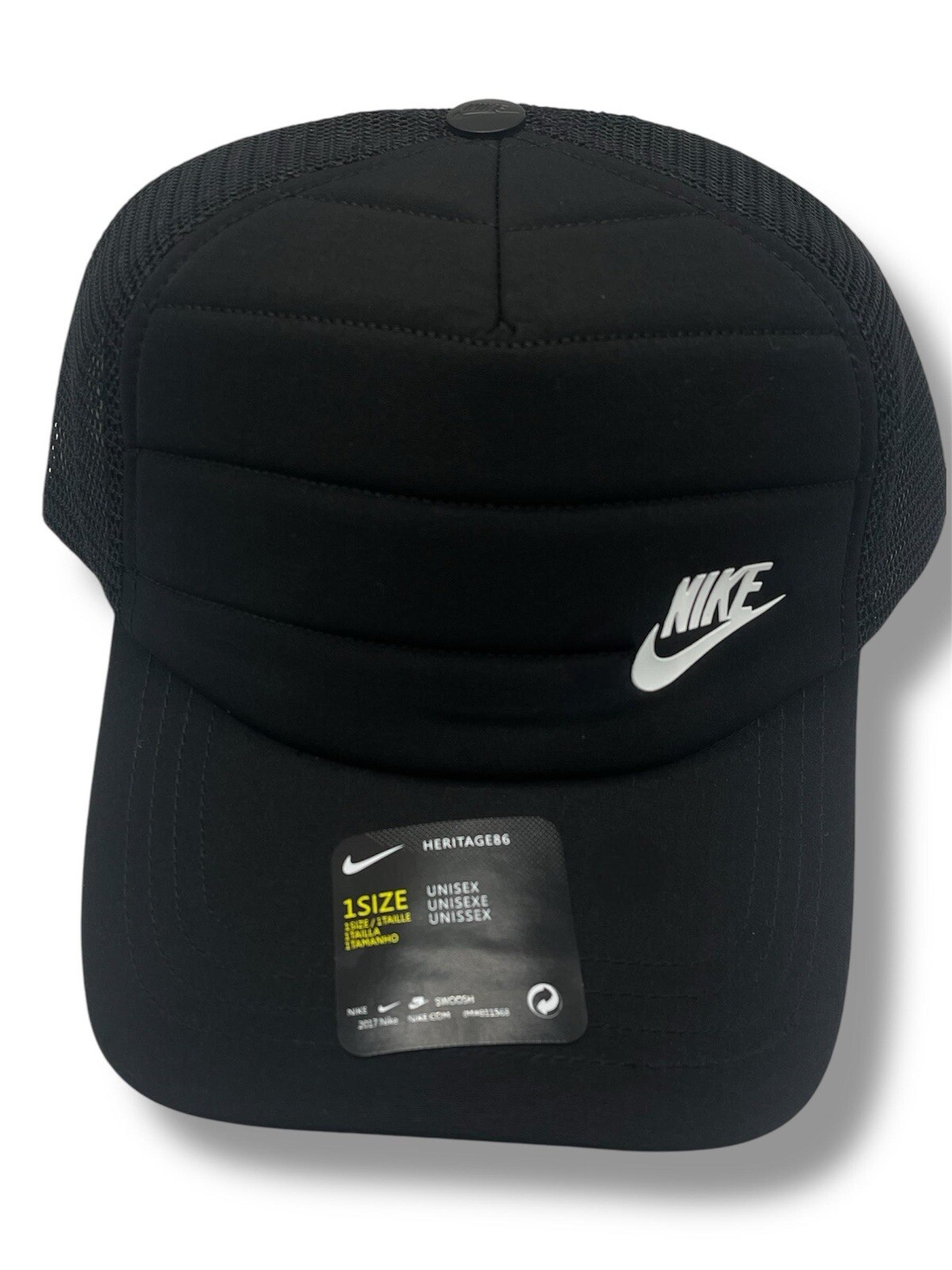 Nike Heritage 86 - Trucker Hat Adjustable Strap Black New with Tags