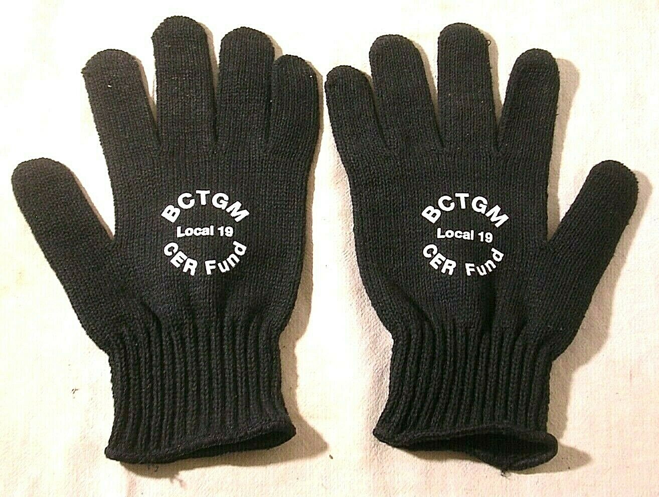 BCTGM Local 19 Men/Women Winter Knit Casual Gloves Stretch One Size Fits All