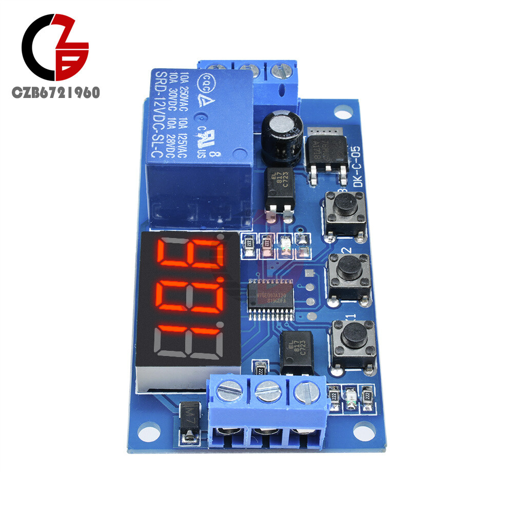 12V LED Automation Delay Timer Control Switch Relay Module without Case