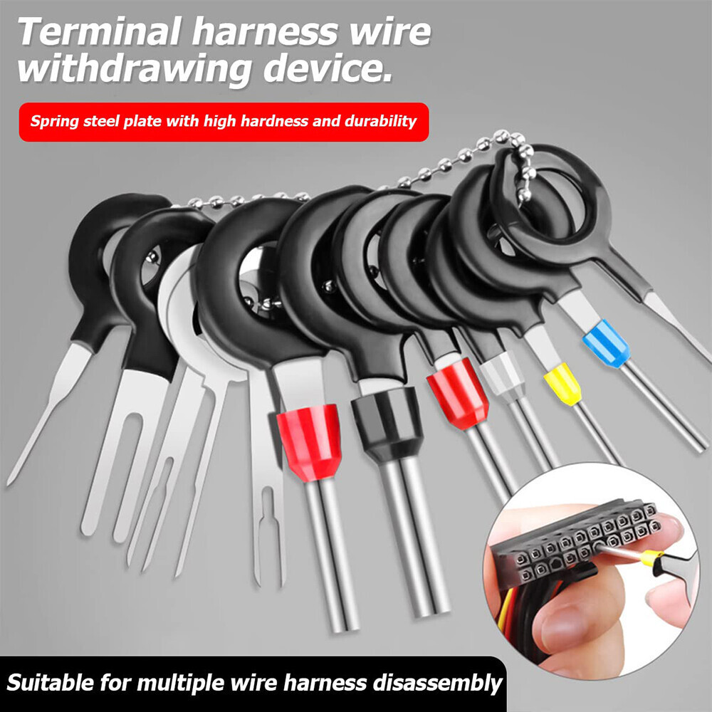 82pcs Pin Ejector Wire Kit Extractor Connector Puller Car Terminal Removal Tool