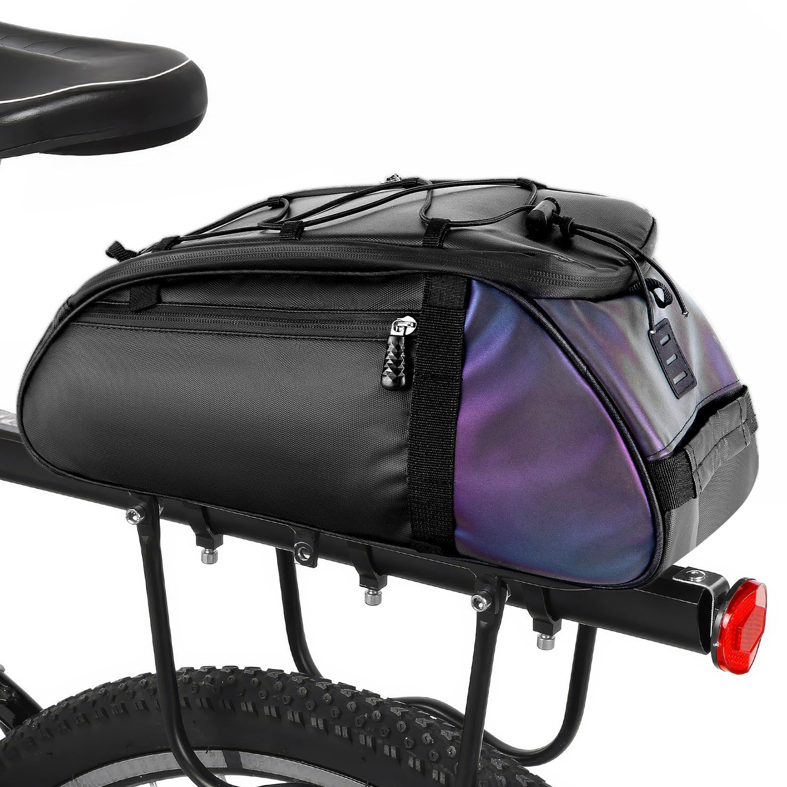 GDHSWJ Bike Rack Bag, Bag for bicycles 15 x 6.3 x inches, Silver