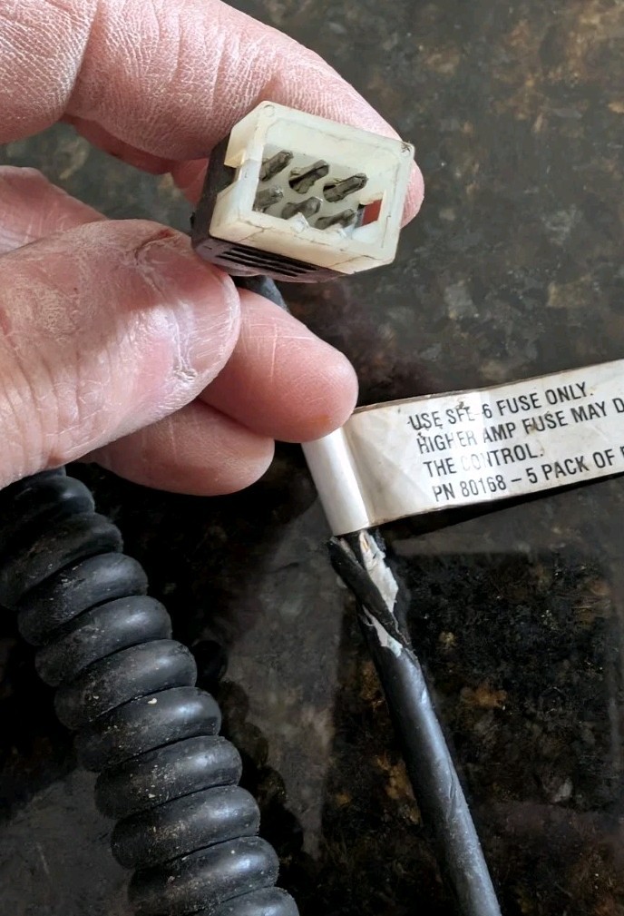 Western Fisher Fish Stick 6 Pin Snow Plow Handheld Controller Untested