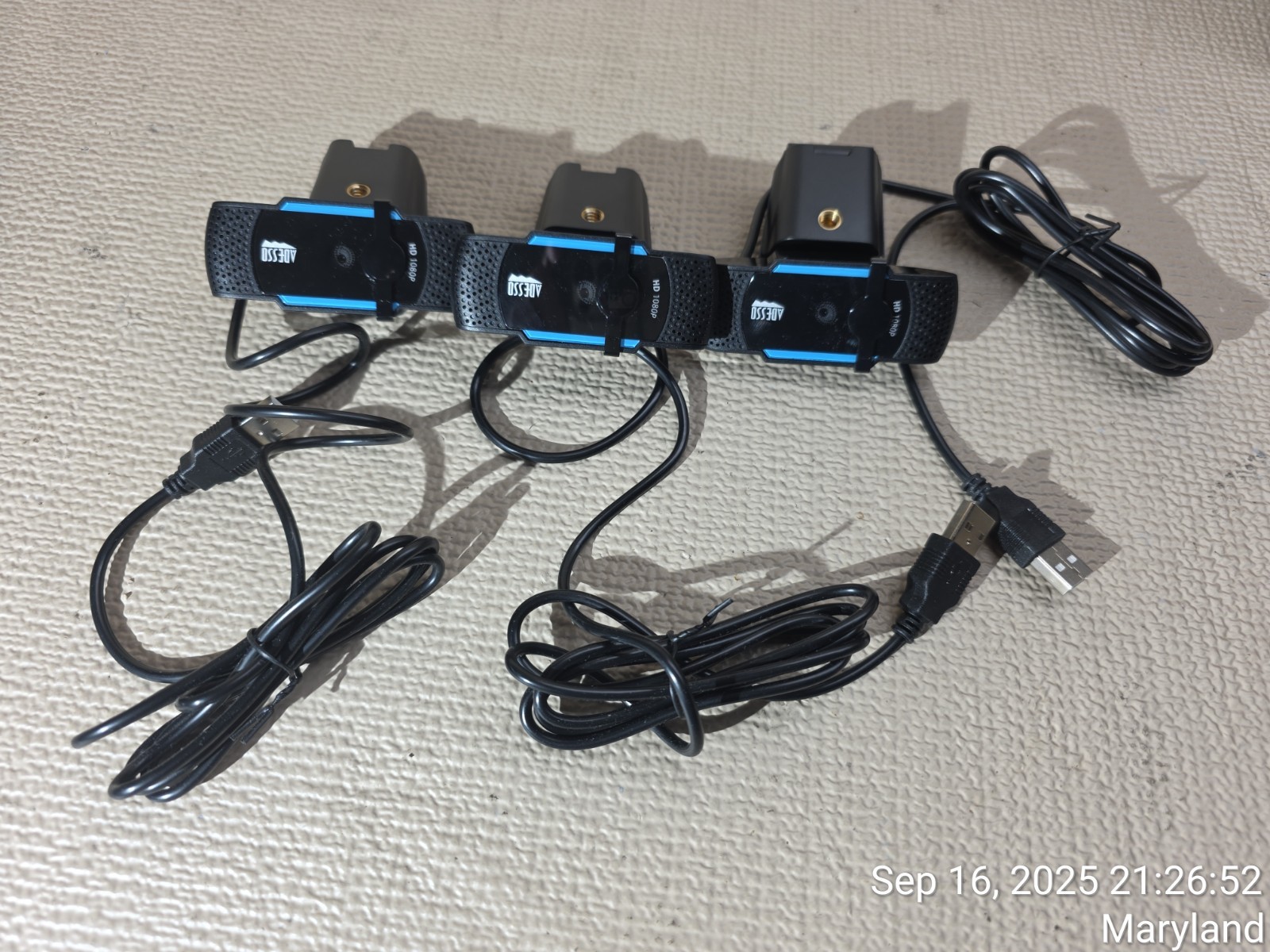 Adesso CyberTrack H5 HD 1080P Webcam (Lot of 3)