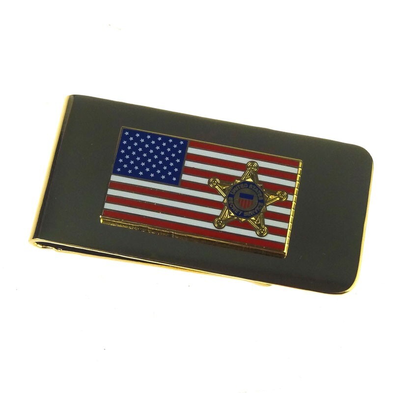 Novelty Collectable US Secret Service Mini Badge Money Clip
