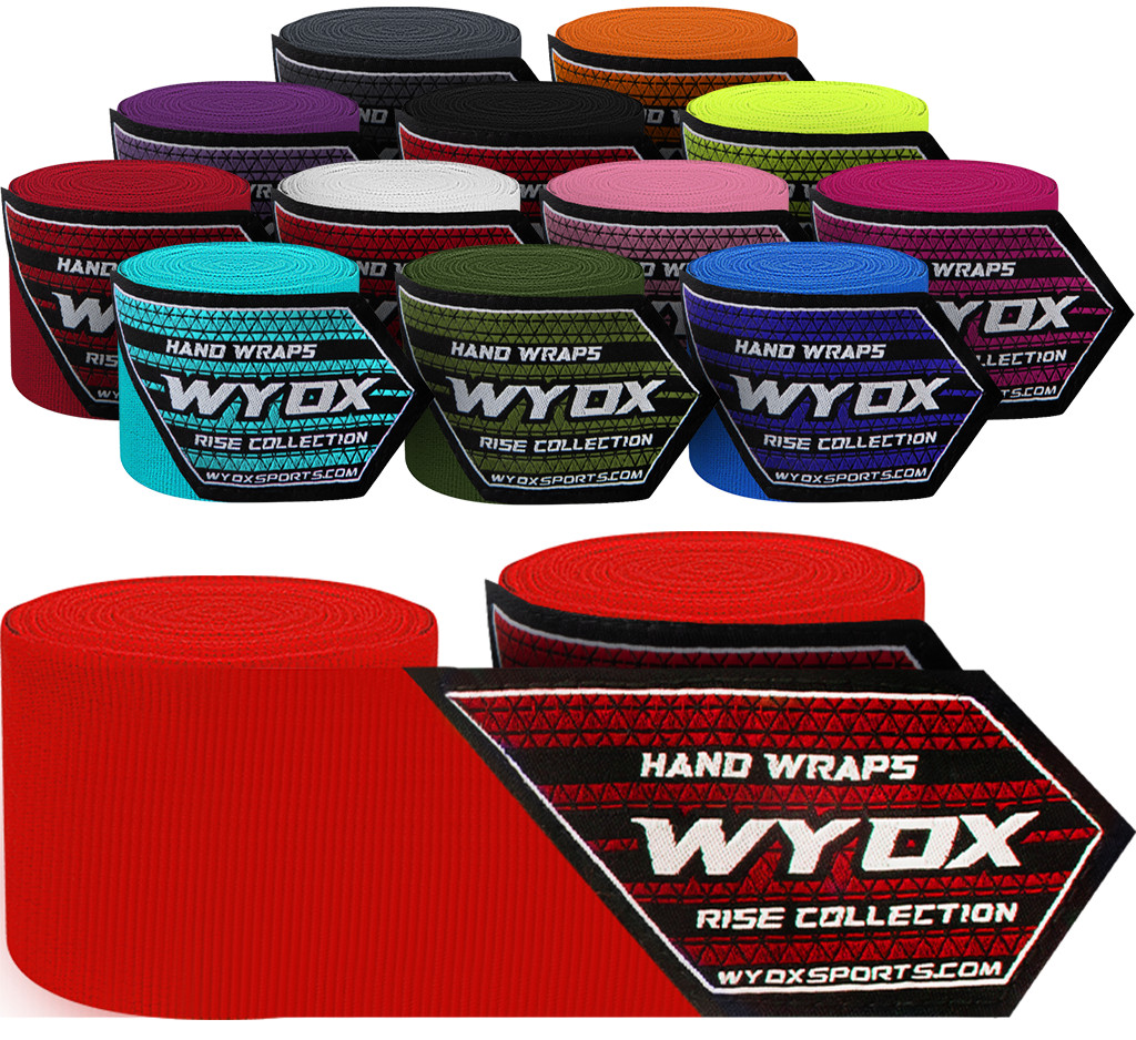 WYOX Boxing Hand Wraps 180" ,Elasticated Boxing Bandages, Wrist Support, MMA