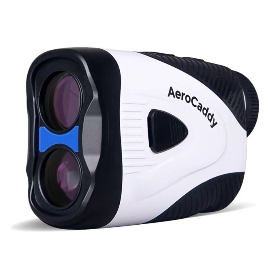 AeroCaddy Golf Laser Rangefinder White Black Handheld Distance Meter Optic