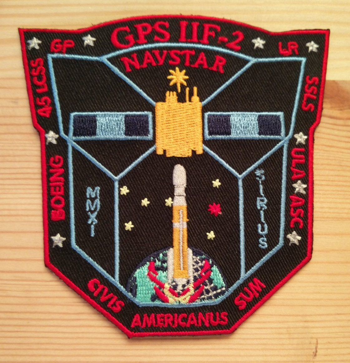 USAF Atlas V 45SW 1SLS GPS IIF-2 Satellite Launch Patch