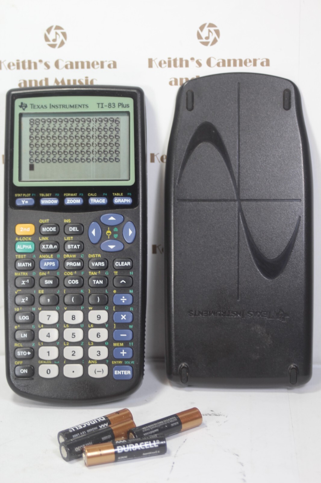 Texas Instruments TI-83 Plus Graphing Calculator +cover batteries works pls READ