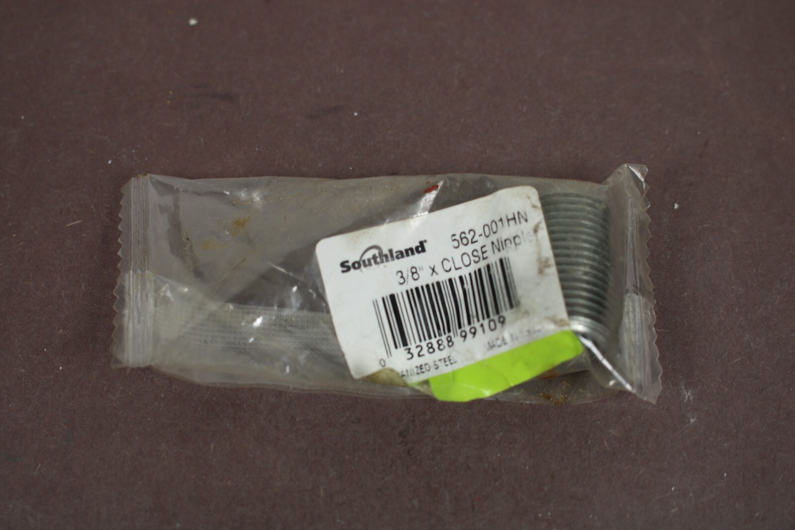 Southland Pipe Fittings Galvanized Nipple 3/8-In. x Close -562-001HN LQQK