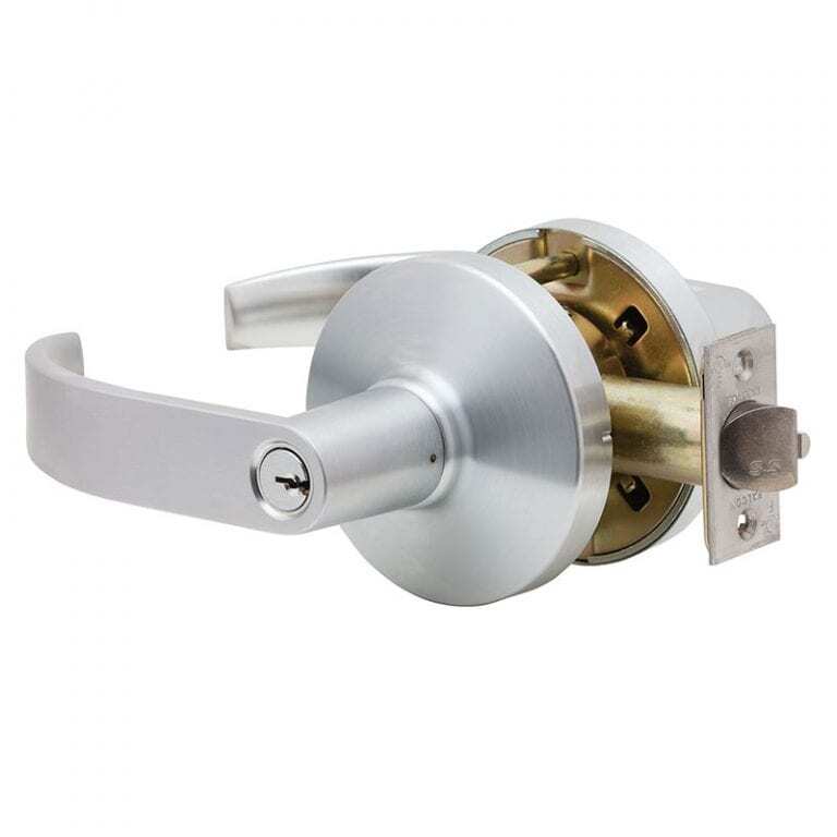 Falcon K511 PD6 Quantum 626 Satin Chrome Grade 1 Entry/Office Lever Lock