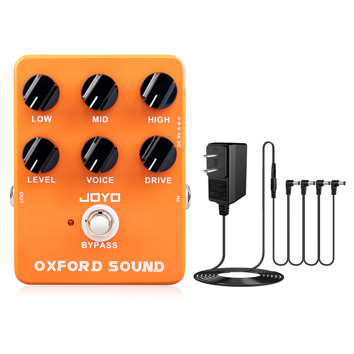 JOYO Overdrive Guitar Pedal Amplifier Simulation Distortion Pedal Power Adapter
