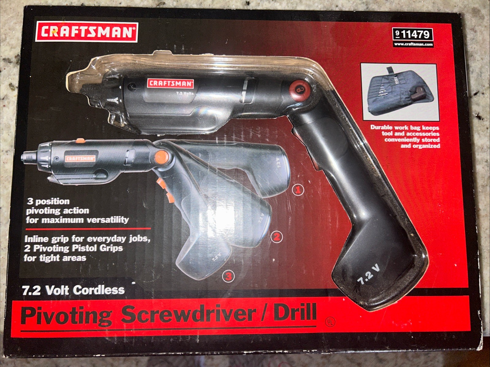 Craftsman - Pivoting Screwdriver Drill- Unopened , Never Used