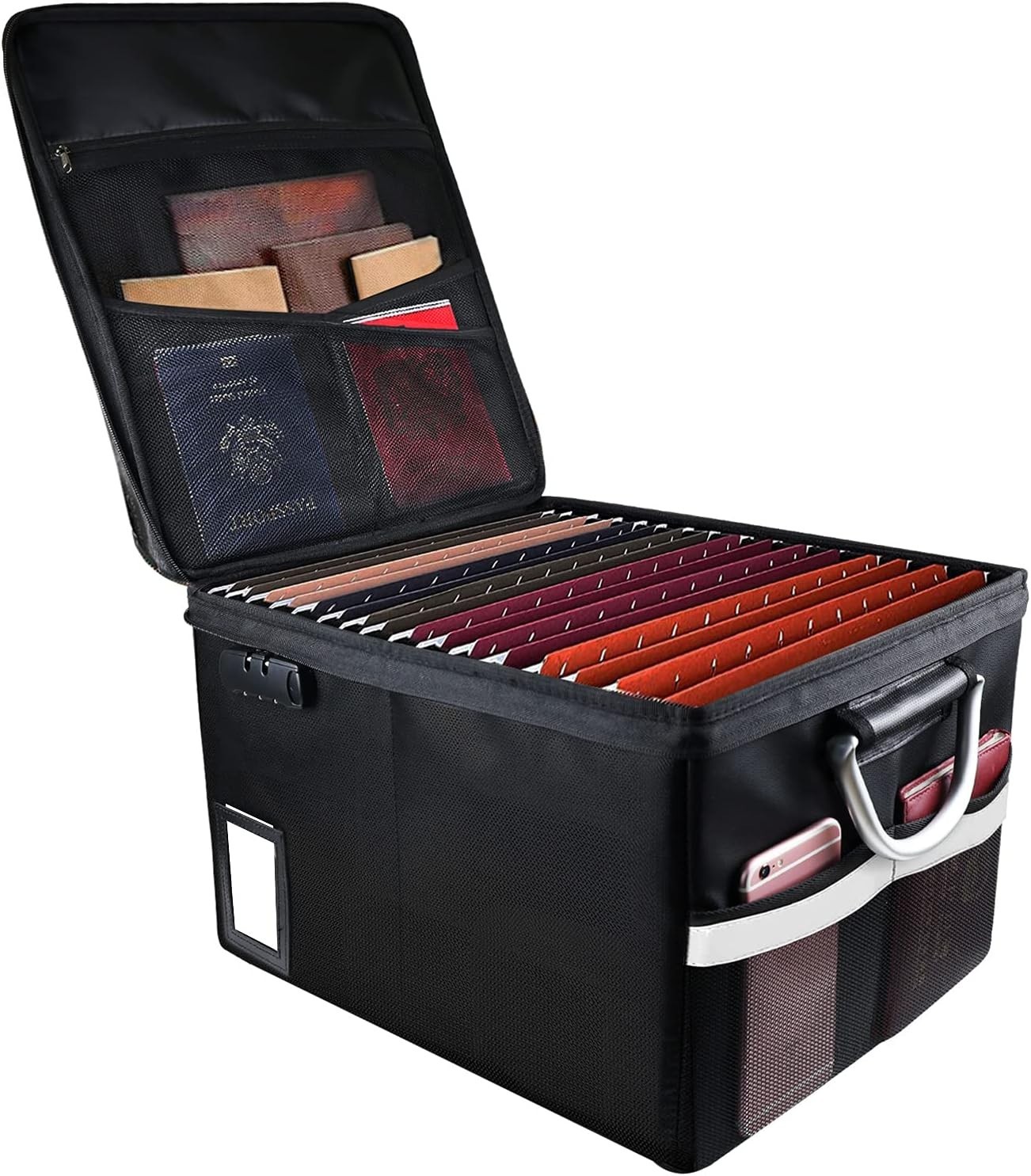 Document Organizer Box, Fireproof & Water-Resistant