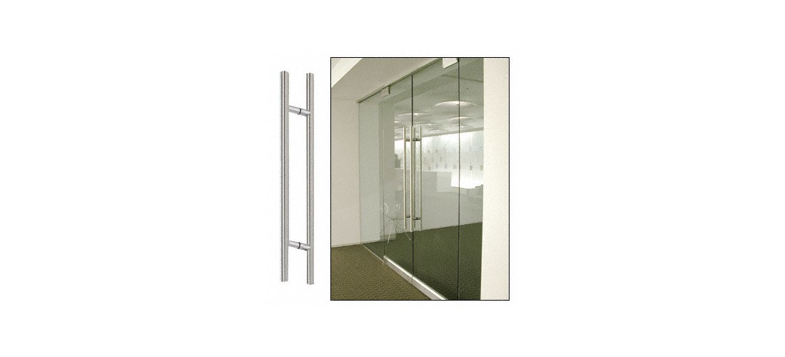 CRL 48LPBS Brushed Stainless 48" Extra Length Ladder Style Back-to-Back Pull
