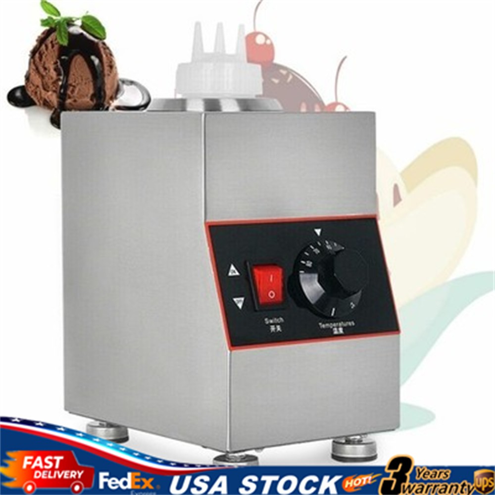 650ML Electric Countertop Nacho Cheese Sauce Warmer Pump Dispenser 110 V 80W US