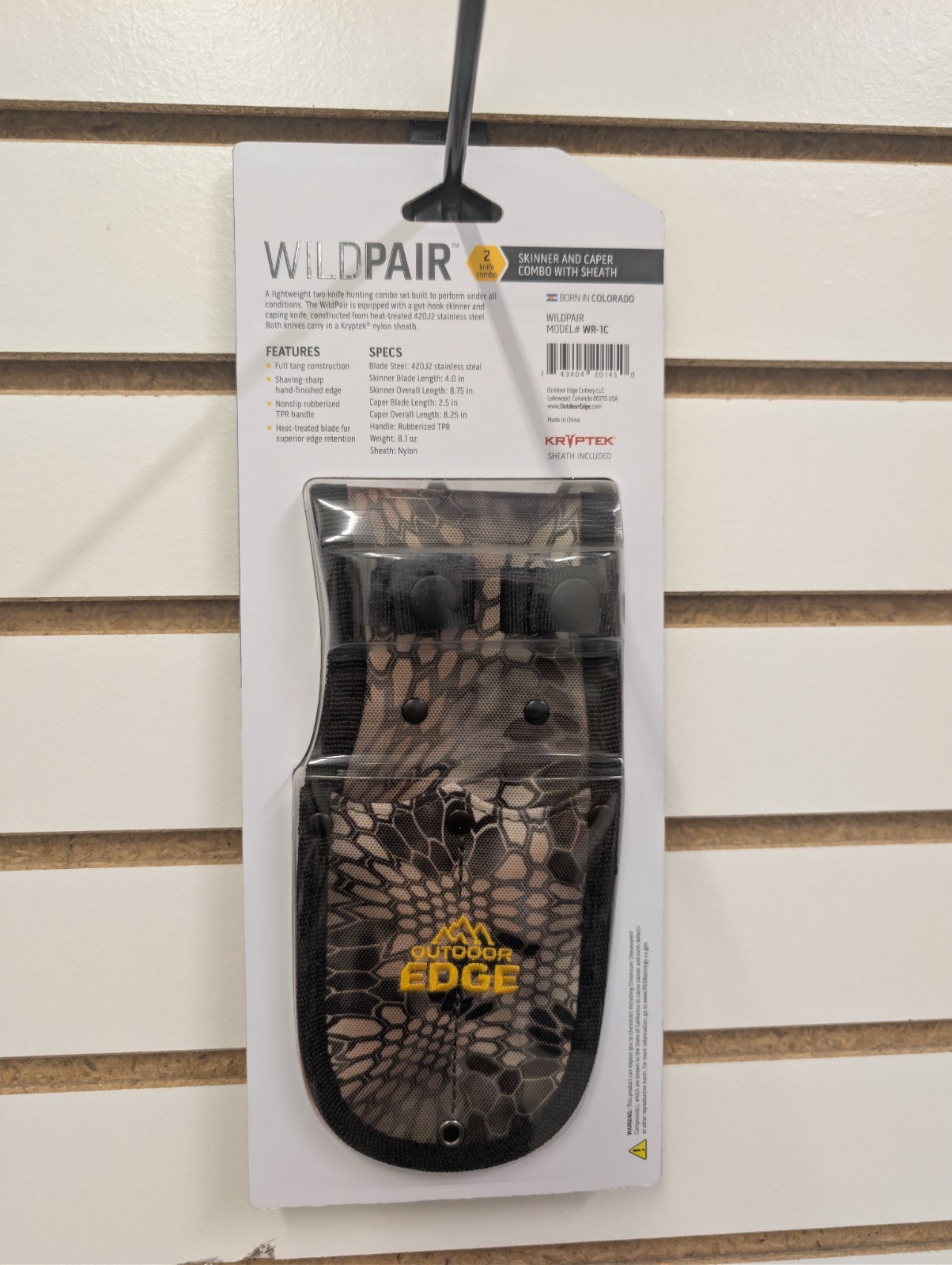 Outdoor Edge Wildpair Skinner and Caper Combo with Sheath