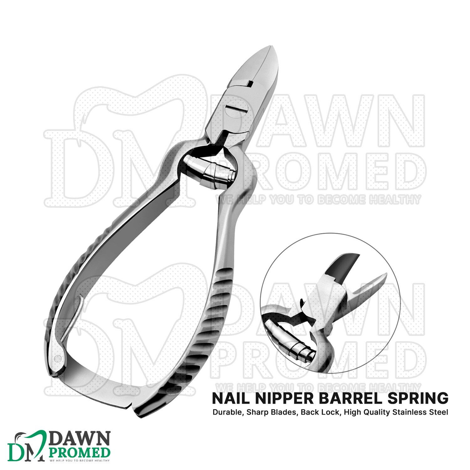 40 Pcs Podiatry Basic Barrel Spring Nail Nipper Set With FREE Blade German Grade