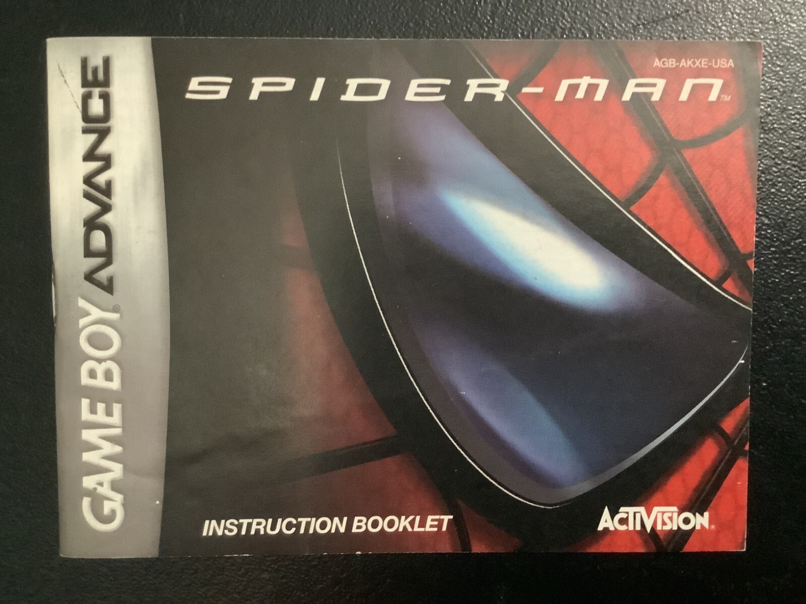 Spider-Man 1 GameBoy Advance GBA Instruction Manual Only