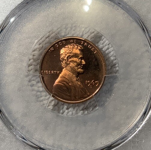 1969 S Lincoln Memorial Penny 1 C DCAM RD Uncirculated Proof Stunning