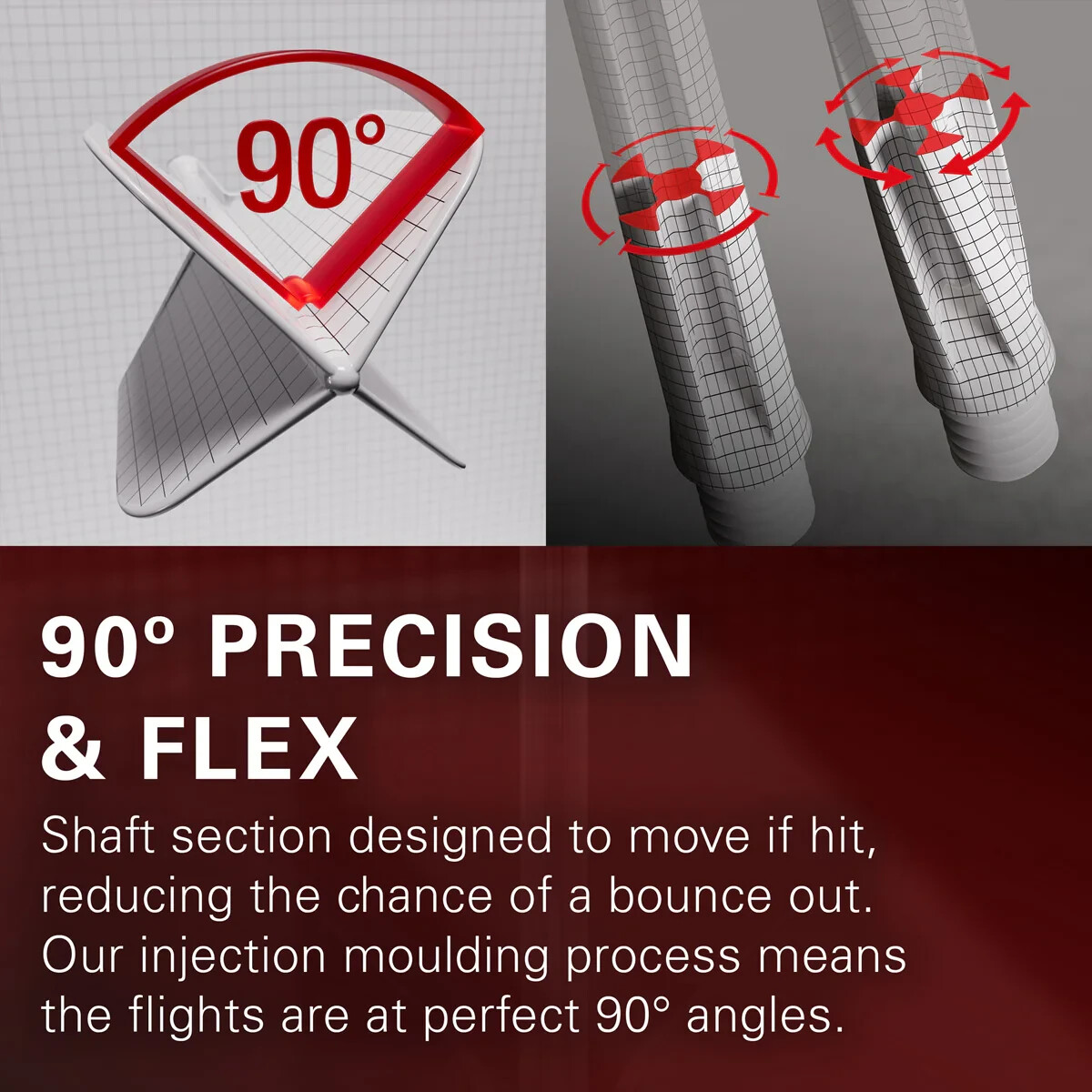 ROB CROSS TARGET K-FLEX 1 PIECE MEDIUM SHAFT & NO2 FLIGHT