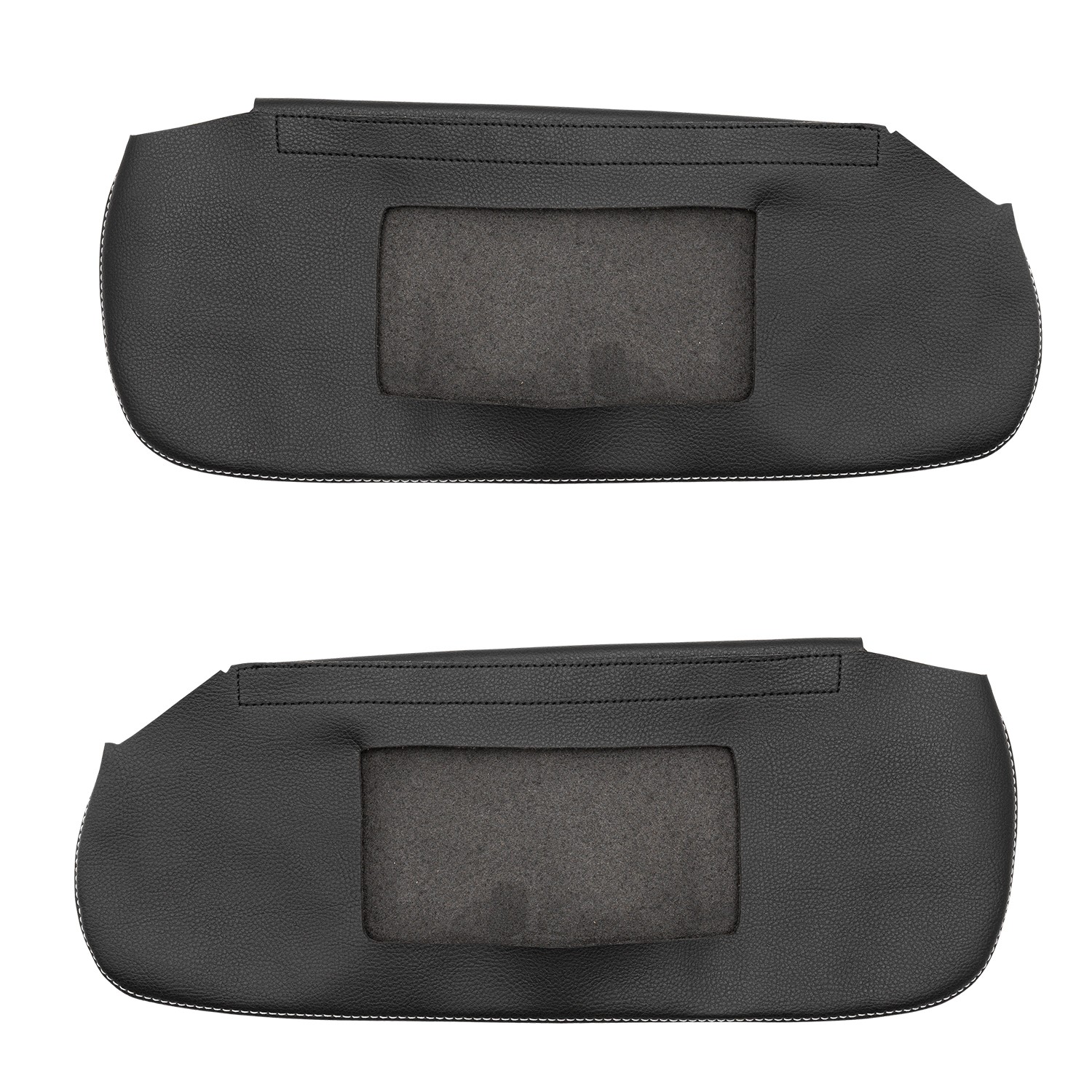 Fit 93-02 Camaro Firebird Sun Visor Vinly Replacement Cover Trim Gray Stitch