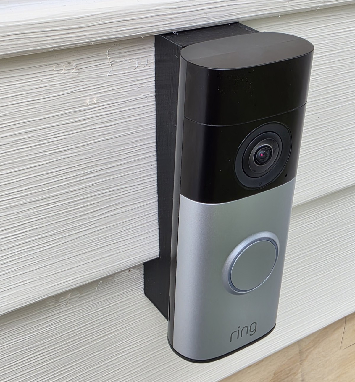 Ring Wired Doorbell Plus 2nd Gen Retinal 2K 4" Vinyl Siding Mounting Bracket