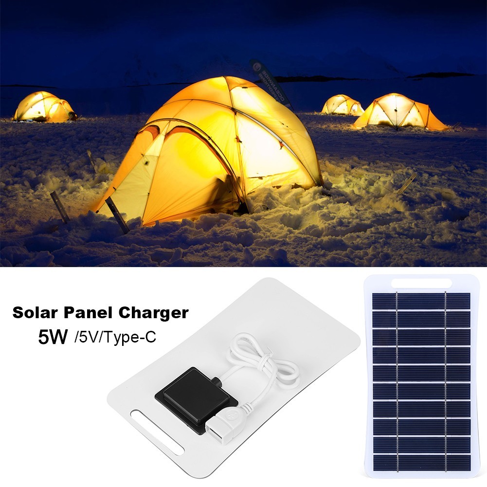 for Outdoor Use Mobile Phone Power Bank 5W Solar Panel Versatile Application