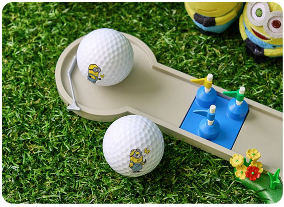 Three Minions Urethane Golf Balls 3 Piece Dozen Choose Bob/Dave/Stuart.